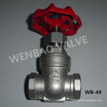 Valve femelle fileté en acier inoxydable CF8m Valve 200psi 1/2 &quot;